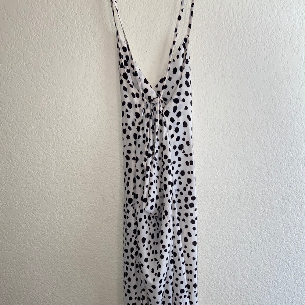 Long white and black dress